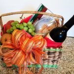 gift basket with wine